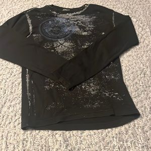 Women’s Versace long sleeve black shirt
